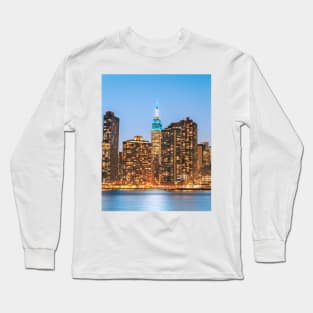 New York Pier 40 Skyline Long Sleeve T-Shirt
